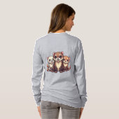 T-shirt Ferret Peek-a-Boo Sous T-Chemise Blanche (Dos entier)