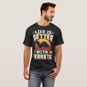 T-shirt Ferret  With Ferrets (Devant entier)