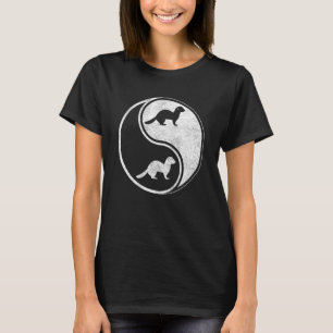 T-shirt Ferret Yin Yang Ferrets Fans Animaux Polecat Natur