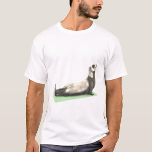 T-shirt Ferret Yoga Pose Méditation Zen Exercice d'entraîn