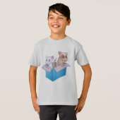 T-shirt Ferrets dans une boîte (Devant entier)