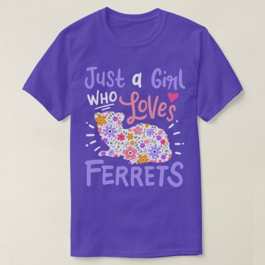 T-shirt Ferrets Ferret Lover 1 (Design devant)