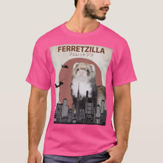 T-shirt Ferretzilla - Funny Ferret Monster