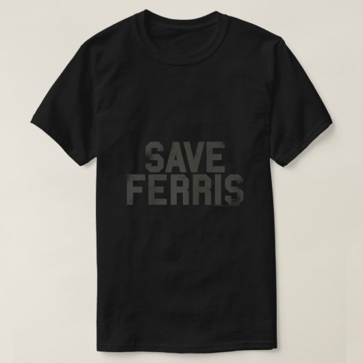 T-shirt Ferris Buellers Day Off Save Ferris Raglan Basebal (Design devant)