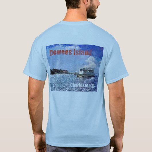 T-shirt Ferry 2017 d'île de Dewees (Dos)