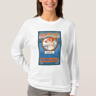 T-shirt Ferry d'équitation de femme - port Townsend