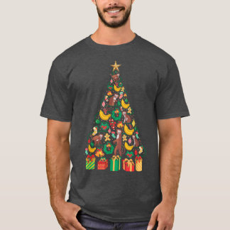 T-shirt Festif Banane de singe Xmas
