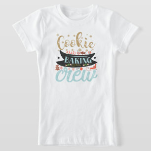 T-Shirt Festif cookie de Noël pâtisserie de l'équipe de cu