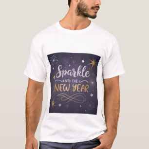 T-shirt festif "Éclatez dans la Nouvelle Année" .