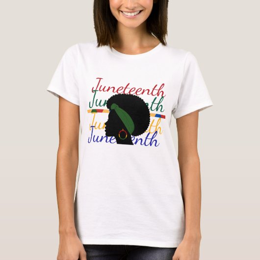 T-Shirt festif Juneteenth (Devant)