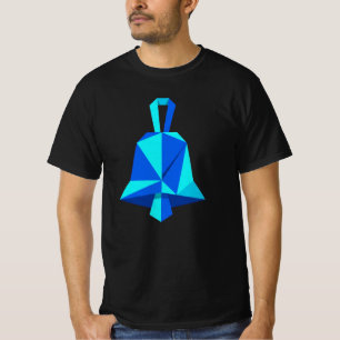 T-Shirt Festif Origami Géométrique Cloche de Noël