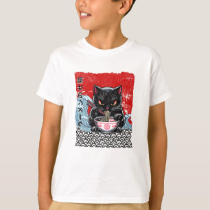 T-shirt Festin de Ramen Félin Féroce