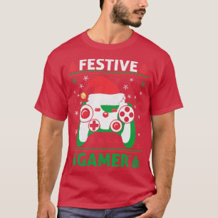 T-shirt Festiny Funny Ugly Sweater contrôleur de jeu Père 