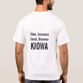 T-shirt Festival de Celtic de Kiowa (Dos)
