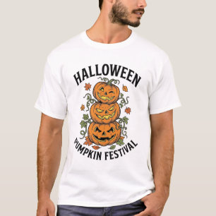 T-shirt Festival de citrouilles d'Halloween Jack O Lantern