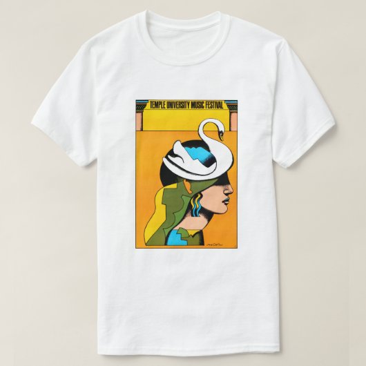 T-shirt Festival de musique de l'Université Temple (Design devant)