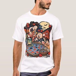 T-Shirt Festival de Ramassage de Poissons Rouges Y