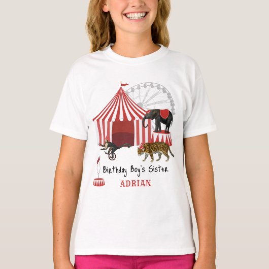 T-shirt Festival du Carnaval Big Top Anniversaire Thème (Devant)