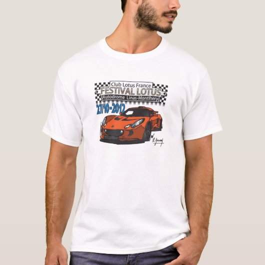 T-shirt Festival Lotus CLF Exige 2012 (Devant)