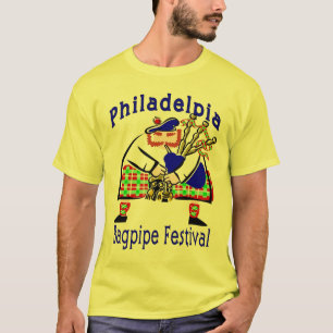T-shirt Festival Philadelphie Bagpipe