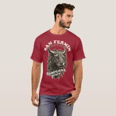 T-shirt Festival San Fermin - La Course Des Bulls (Devant entier)