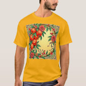 T-shirt Festive Automne Floral Illustration Design (Devant)