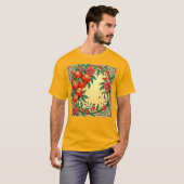 T-shirt Festive Automne Floral Illustration Design (Devant entier)
