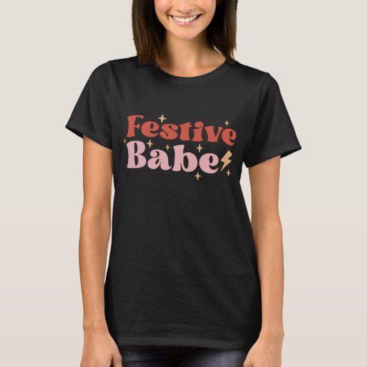 T-shirt Festive Babe Super (Devant)