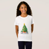 T-Shirt Festive christmiss tree graphic t shirt (Devant entier)