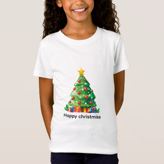 T-Shirt Festive christmiss tree graphic t shirt (Devant)