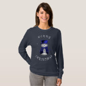 T-shirt Festive Frosty Cute Snowman Christmas (Devant entier)