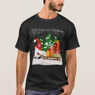 T-shirt Festive Je serai Gnome pour Noël neige