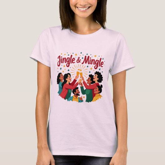 T-shirt Festive Jingle et Mingle (Devant)