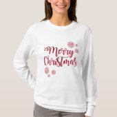 T-shirt Festive longue manches Joyeux Noël Tee (Devant)