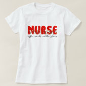 T-shirt Festive Nurse Holiday (Design devant)