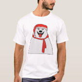 T-shirt Festive Polar Bear Santa (Devant)