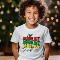 FESTIVE RETRO MERRY CHRISTMAS FAMILLE