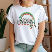 T-shirt Festive Retro Rainbow Teacher St. Patricks Day