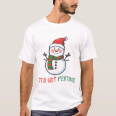 T-shirt Festive Snowman (Devant)