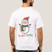 T-shirt Festive Snowman (Dos)