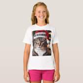 T-shirt Festive Tabby (Devant entier)