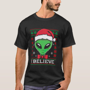 T-shirt Festive UFO père Noël Alien Vilain Noël Sci Fi Lov