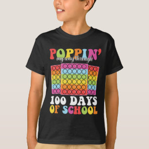 T-shirt Fêtant Mon Passage Par 100 Jours D'École Enfants E