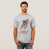 T-shirt Fêtard vintage de moto (Devant entier)