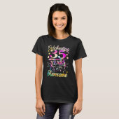 T-shirt Fête 35 ans Awesome Tie Dye 1987 Anniversaire (Devant entier)