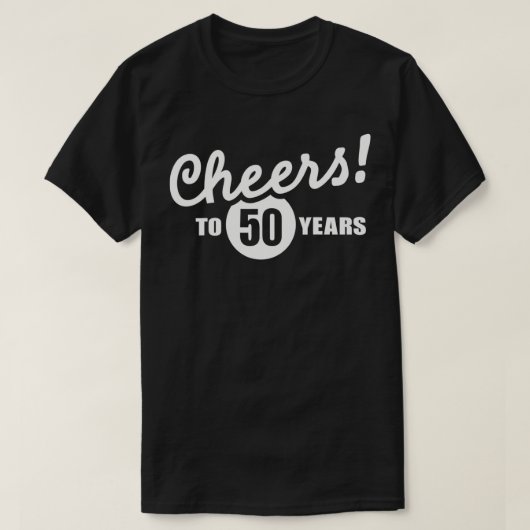 T-shirt Fête à 50 ans (Design devant)