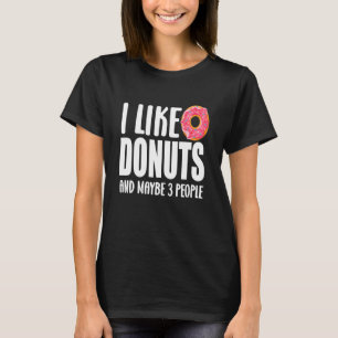 T-shirt Fête À Thème De Donut Alimentaire J'Aime Les Donut
