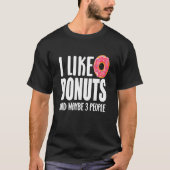 T-shirt Fête À Thème De Donut Alimentaire J'Aime Les Donut (Devant)
