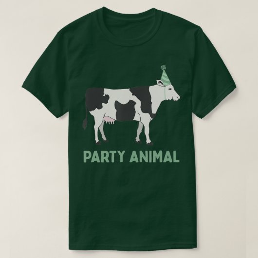 T-shirt Fête Animal Vache Anniversaire Vache Anniversaire (Design devant)