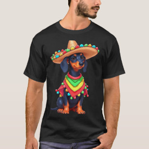 T-shirt Fête canine mexicaine drôle de cinq de mayo chien